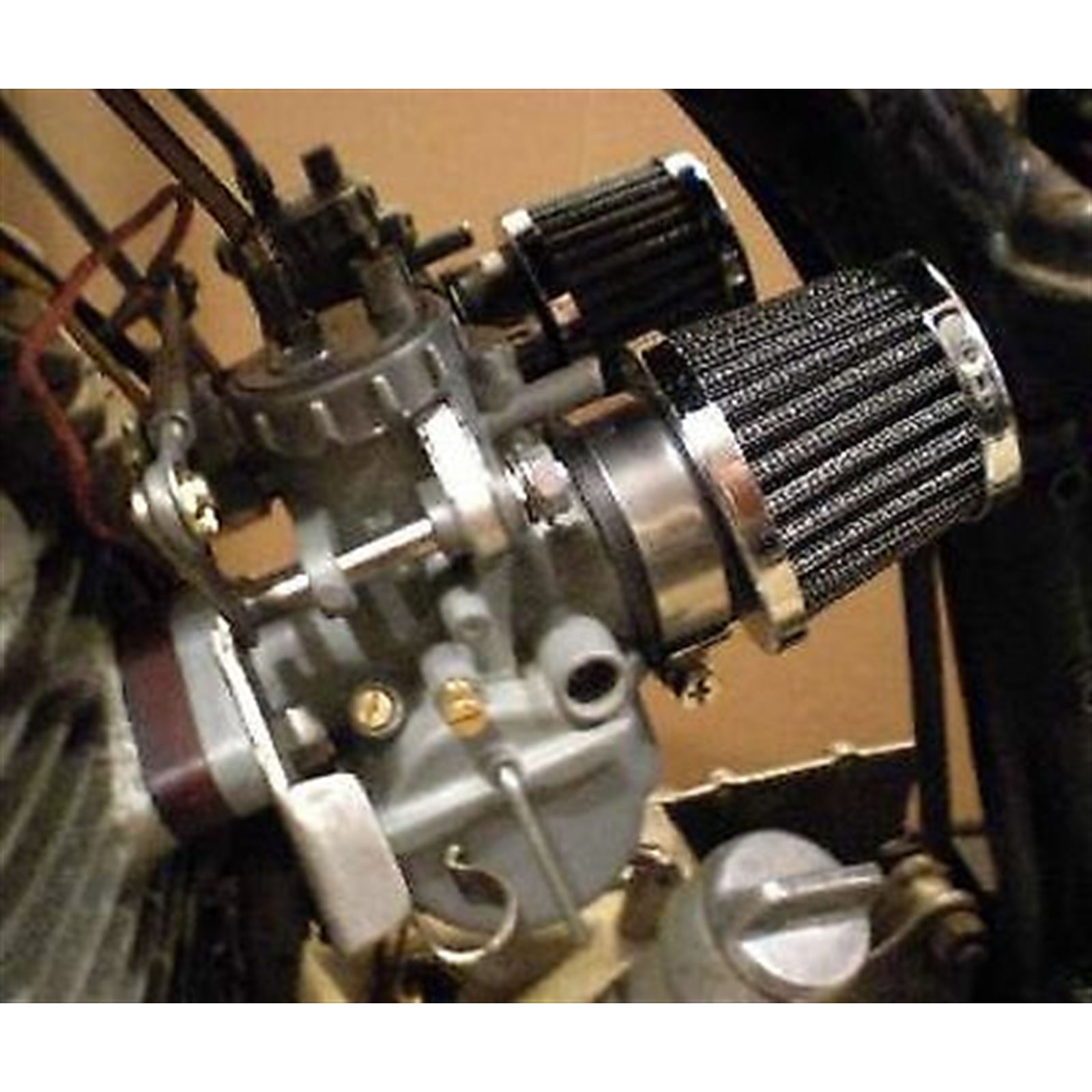 2FastMoto Clamp-On tapered Chrome Wire Mesh Air Filter Cleaner  23-5730_620580