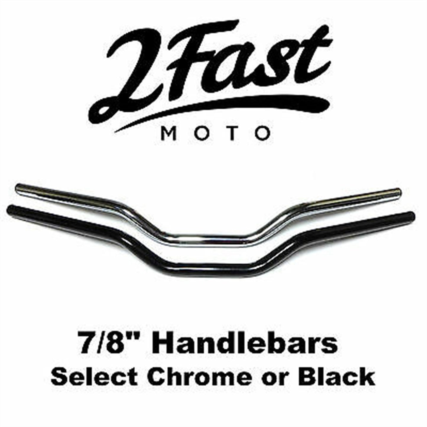 2FastMoto 7/8" Superbike Bend Handlebars for CB750, CB550, KZ, Z1 - Black 23-12571_628361