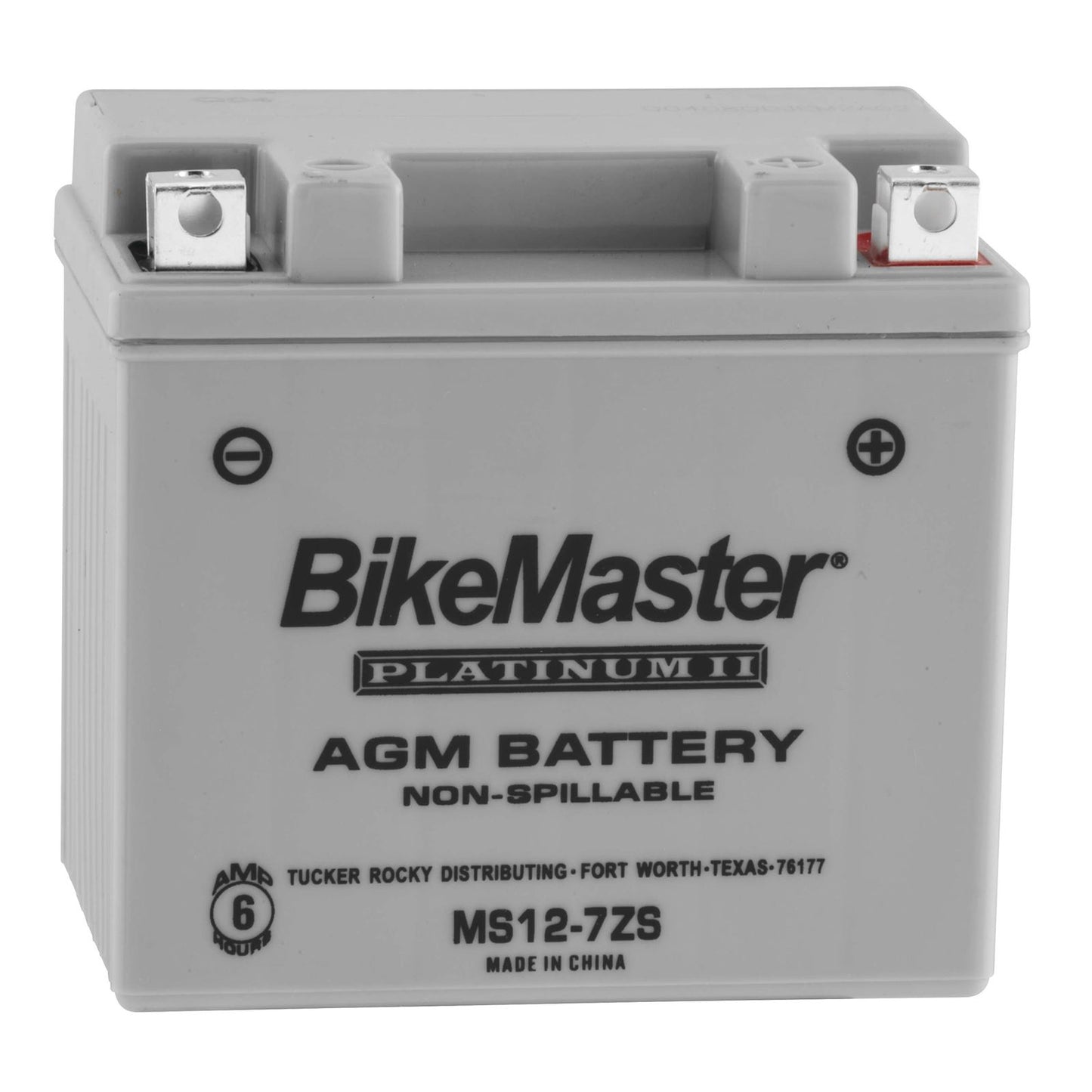 BikeMaster AGM Platinum II Batteries for ATV - Grey 114mm L x 71mm W 106mm H MS12-7ZS_86732