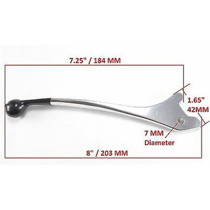 2FastMoto Brake Lever Silver for Honda CB 350, 360, 450, 500, 550, 750 53175-369-003_628359