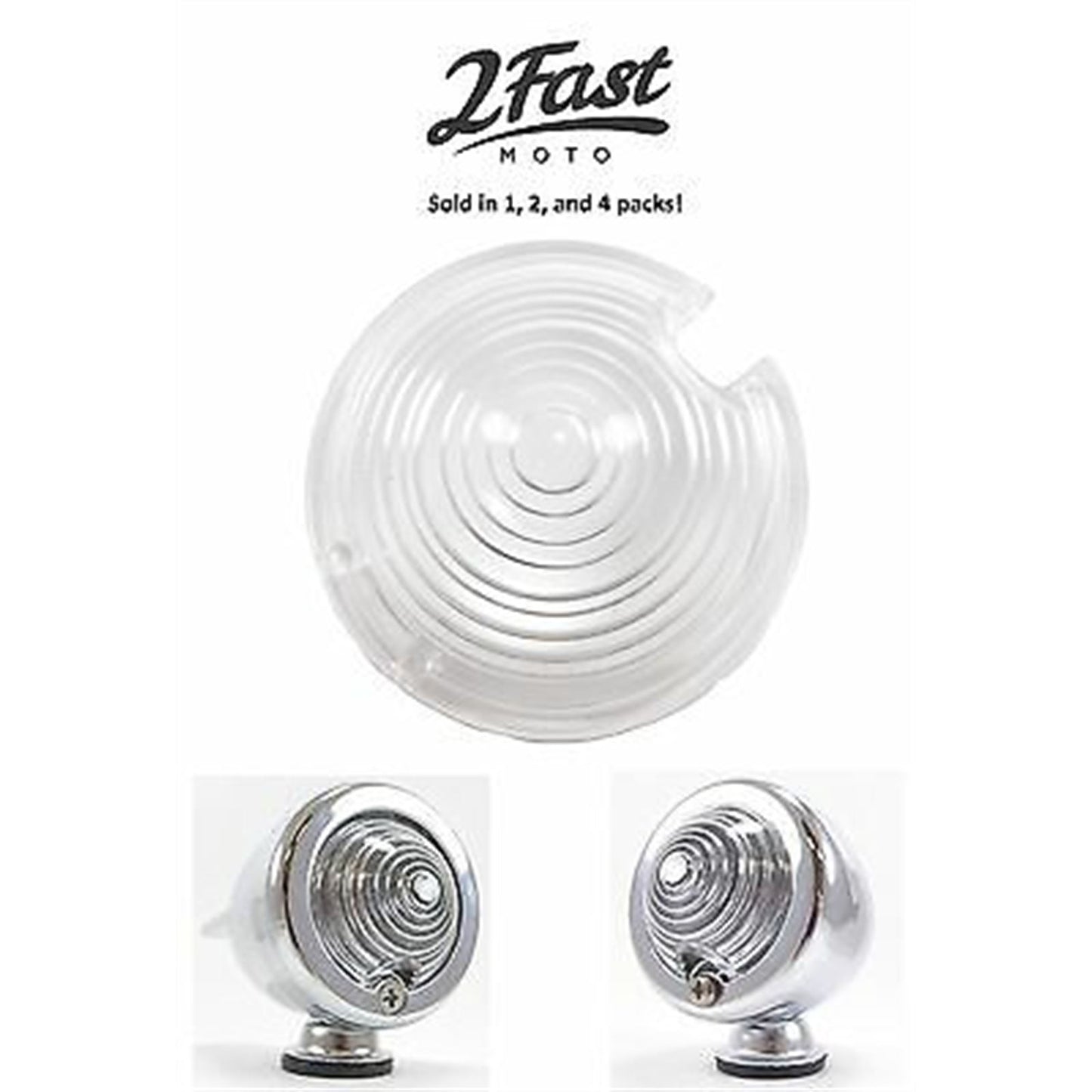2FastMoto Bullet Marker Zeppelin Turn Signal Clear Lens 2/Pack [MPN: 2fm-61-73134 - 2d2324c5-6dc]_664442