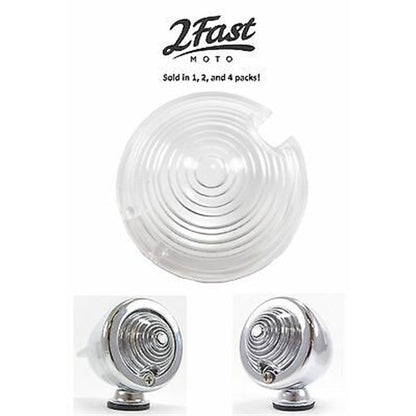 2FastMoto Bullet Marker Zeppelin Turn Signal Clear Lens 2/Pack [MPN: 2fm-61-73134 - 2d2324c5-6dc]_664442