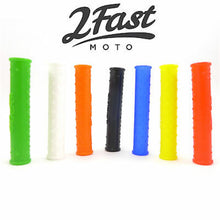 2FastMoto White Silicone Lever Grip Cover Pair Universal Fit  01-6025W_620966