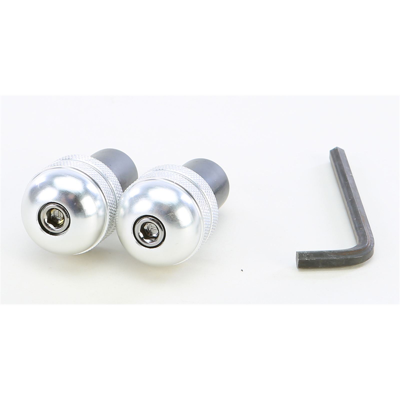 2FastMoto Aluminum Bar End - Silver - Anti Vibration - Fit 7/8" Handlebar - Pair  23-96462_86805