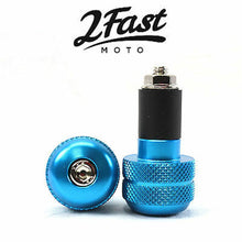 2FastMoto Aluminum 7/8" Anto Vibration Bar Ends - Blue - 2 Pack 23-96463_621108