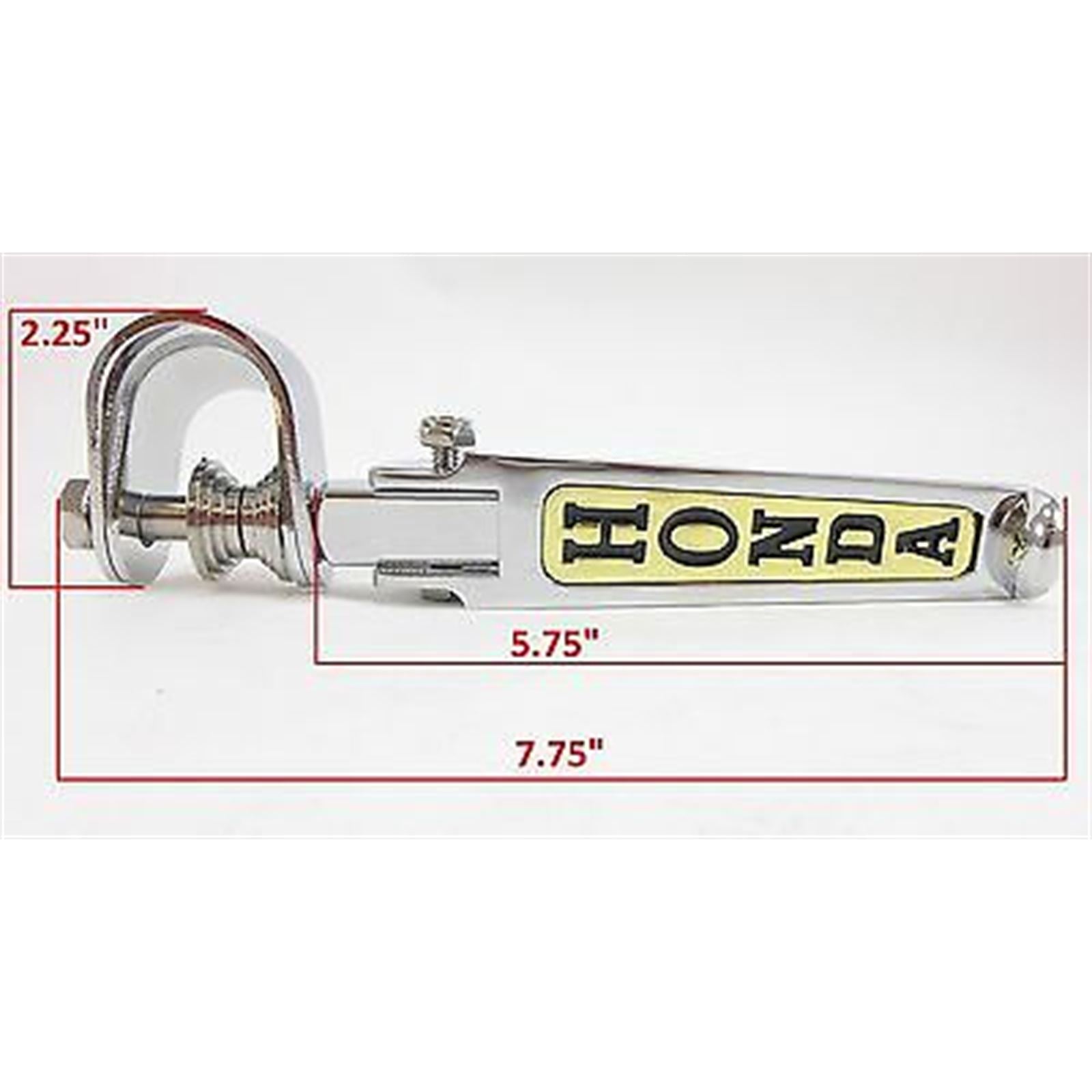 2FastMoto Adjustable/Folding Footpeg Rests for Honda Chrome/Gold - 1" - 1.25" 2fm-11-7323h_662007