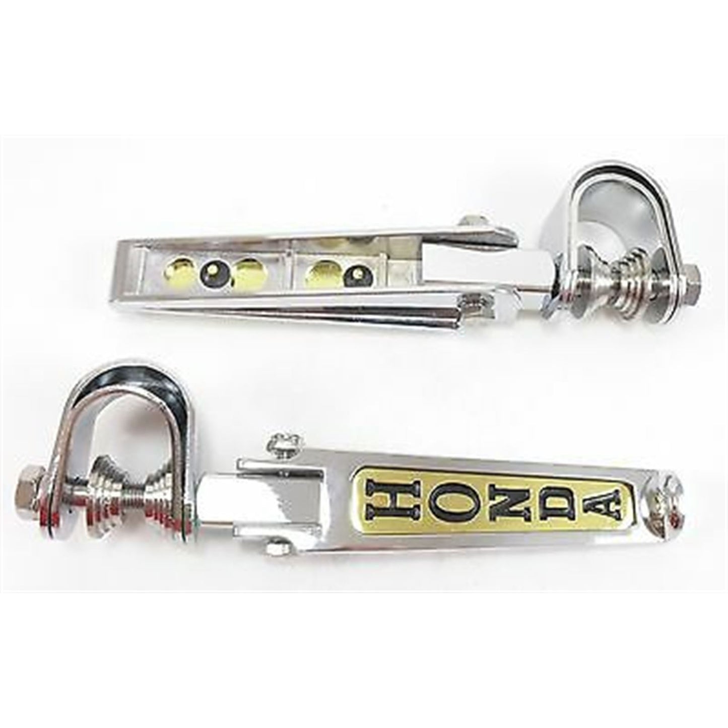 2FastMoto Adjustable/Folding Footpeg Rests for Honda Chrome/Gold - 1" - 1.25" 2fm-11-7323h_664155