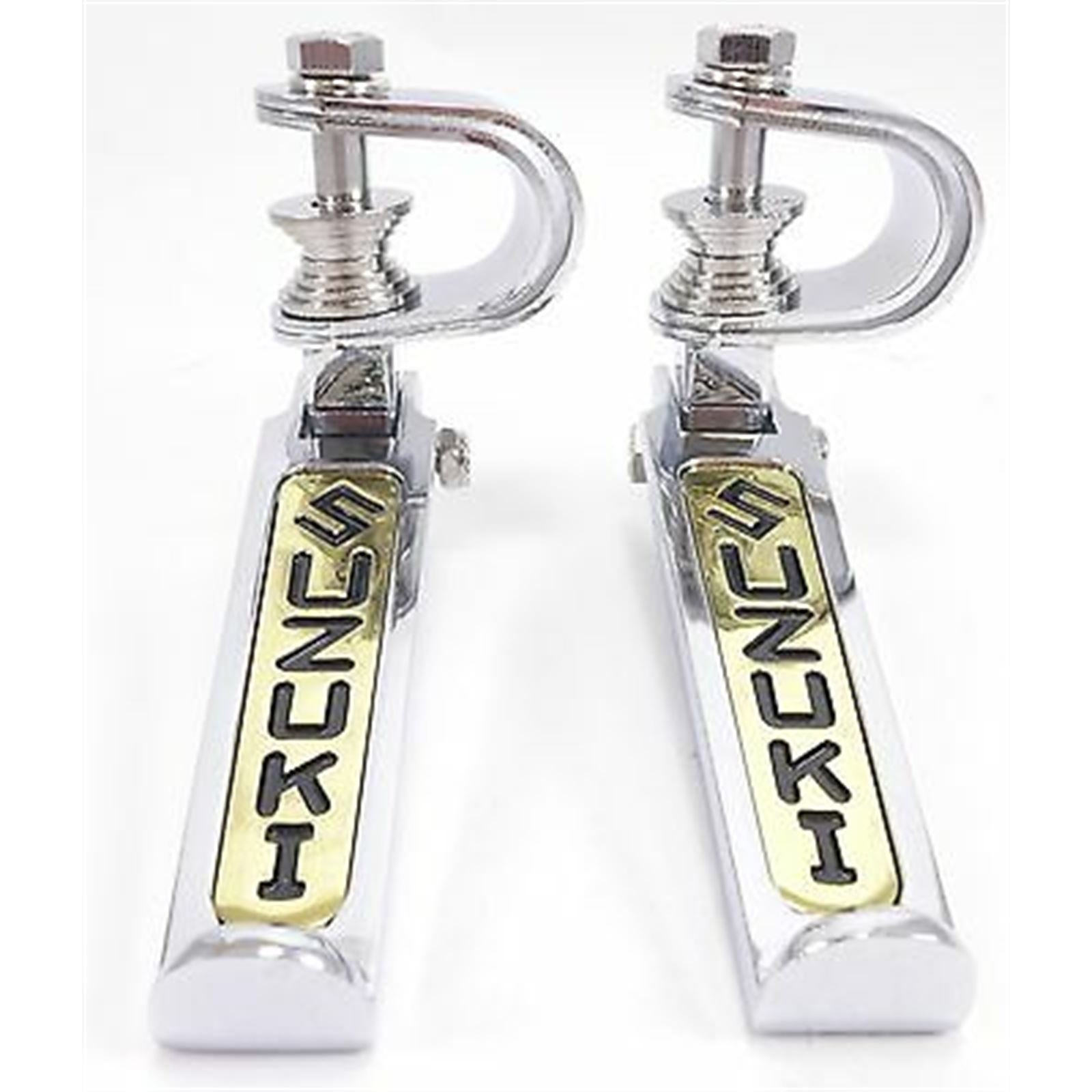 2FastMoto Folding Footpeg Rest - Chrome/Gold For Suzuki, Pair 11-7323s_662013