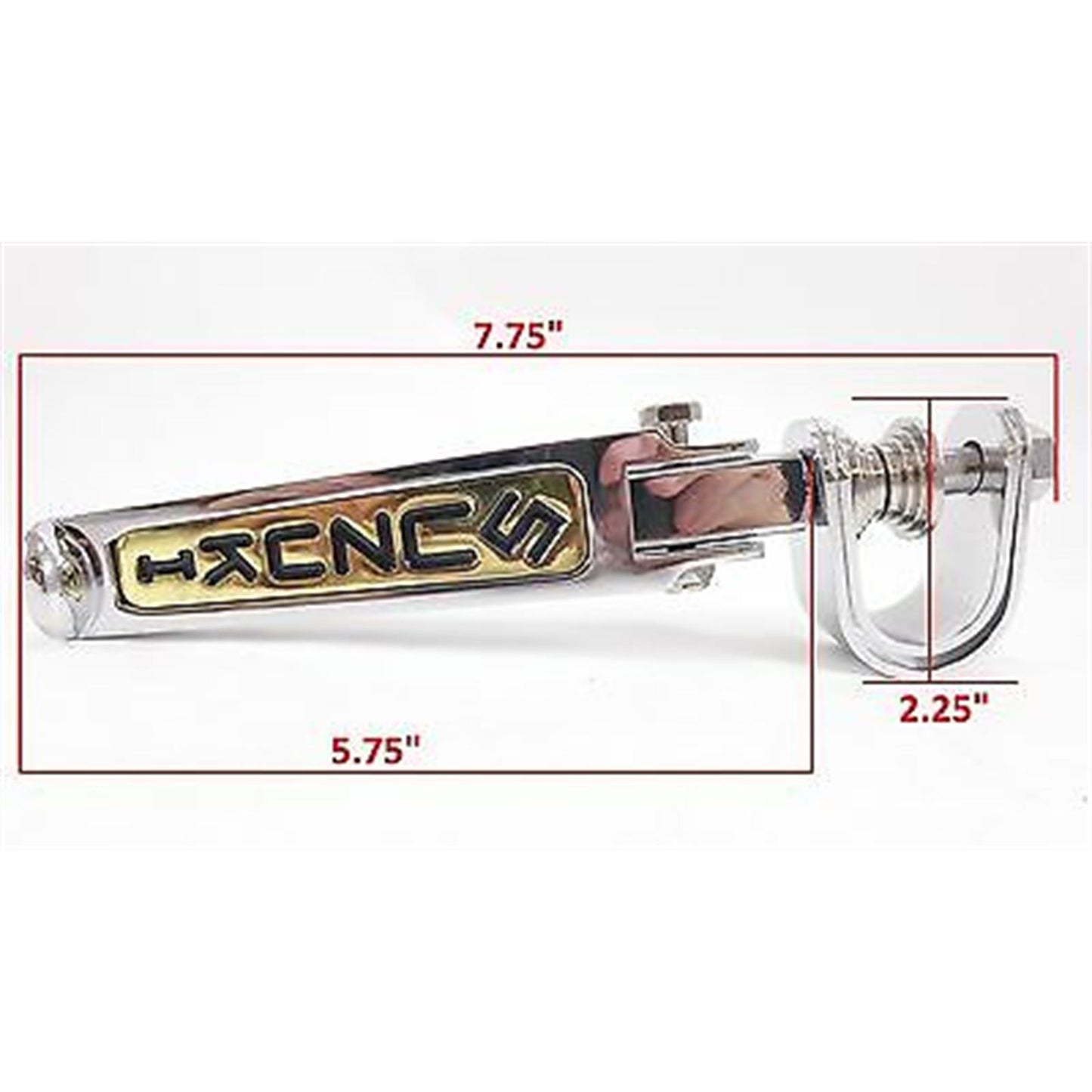 2FastMoto Folding Footpeg Rest - Chrome/Gold For Suzuki, Pair 11-7323s_662014