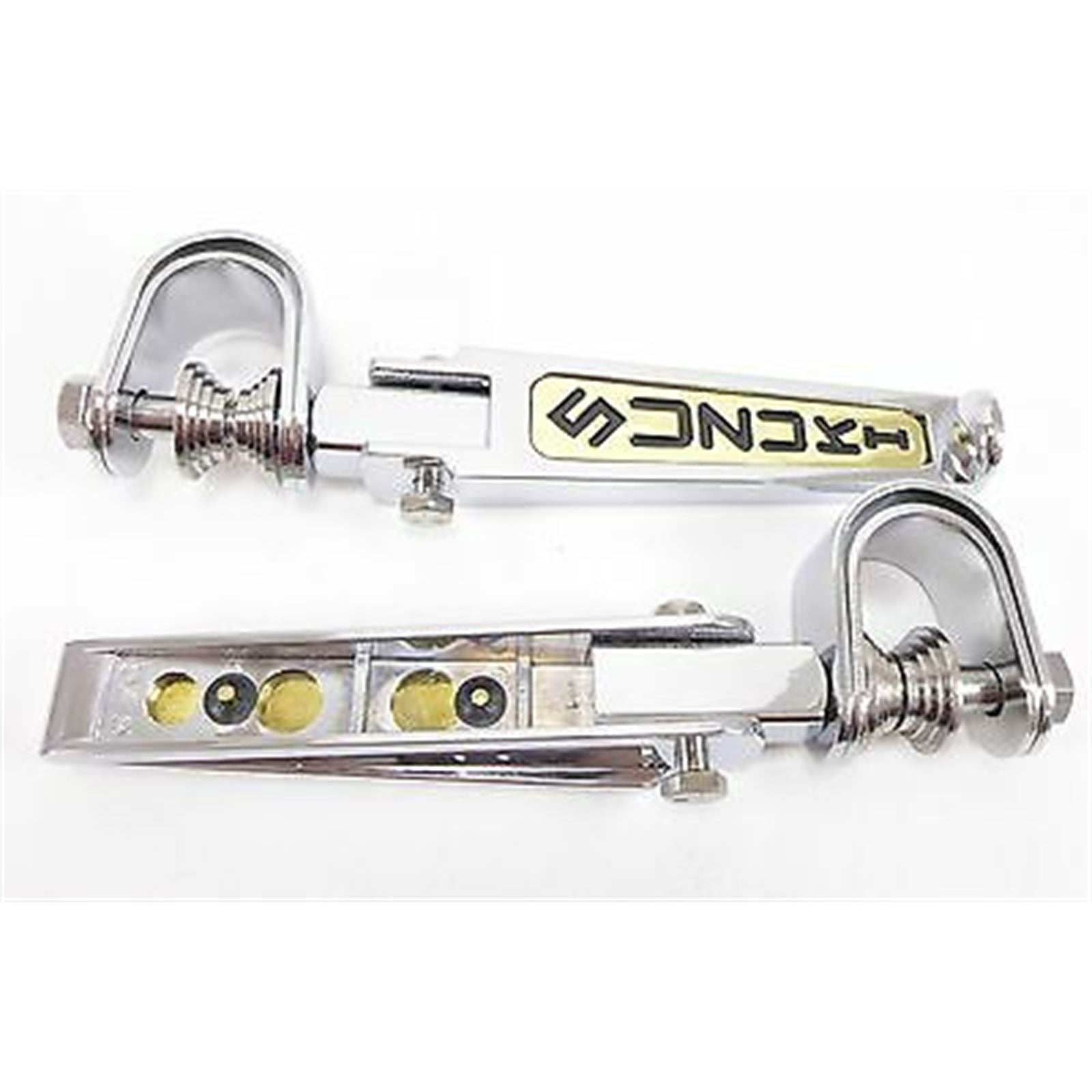 2FastMoto Folding Footpeg Rest - Chrome/Gold For Suzuki, Pair 11-7323s_662015