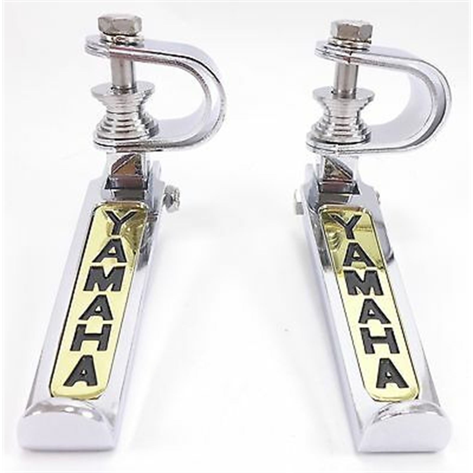 2FastMoto  Folding Footrest Peg Pair Chrome/Gold - Insert Custom For Yamaha 2fm-11-7323y_628820