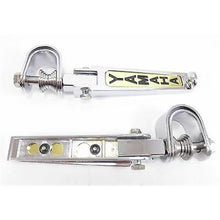 2FastMoto  Folding Footrest Peg Pair Chrome/Gold - Insert Custom For Yamaha 2fm-11-7323y_628814