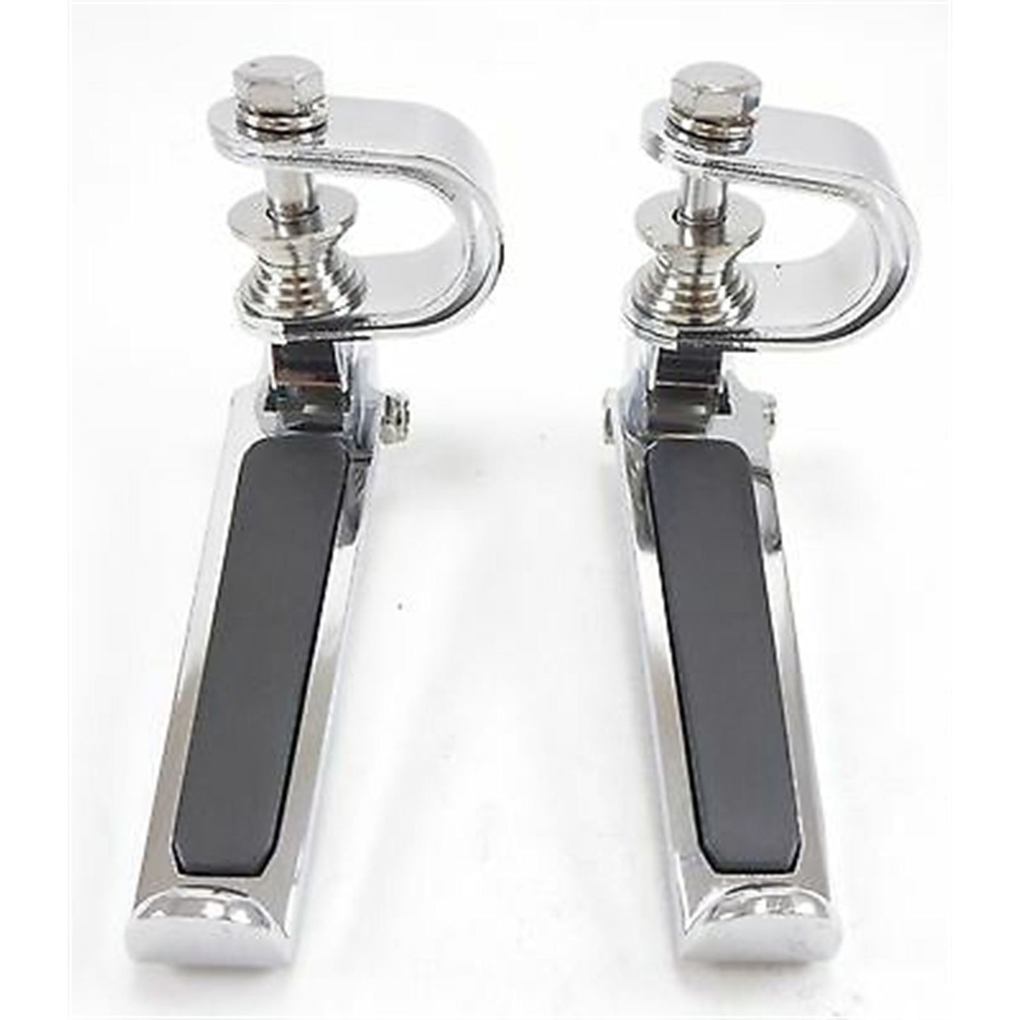 2FastMoto Folding Adjustable Foot Rest Pegs Chrome with Rubber Insert - Pair 50-85408_619648