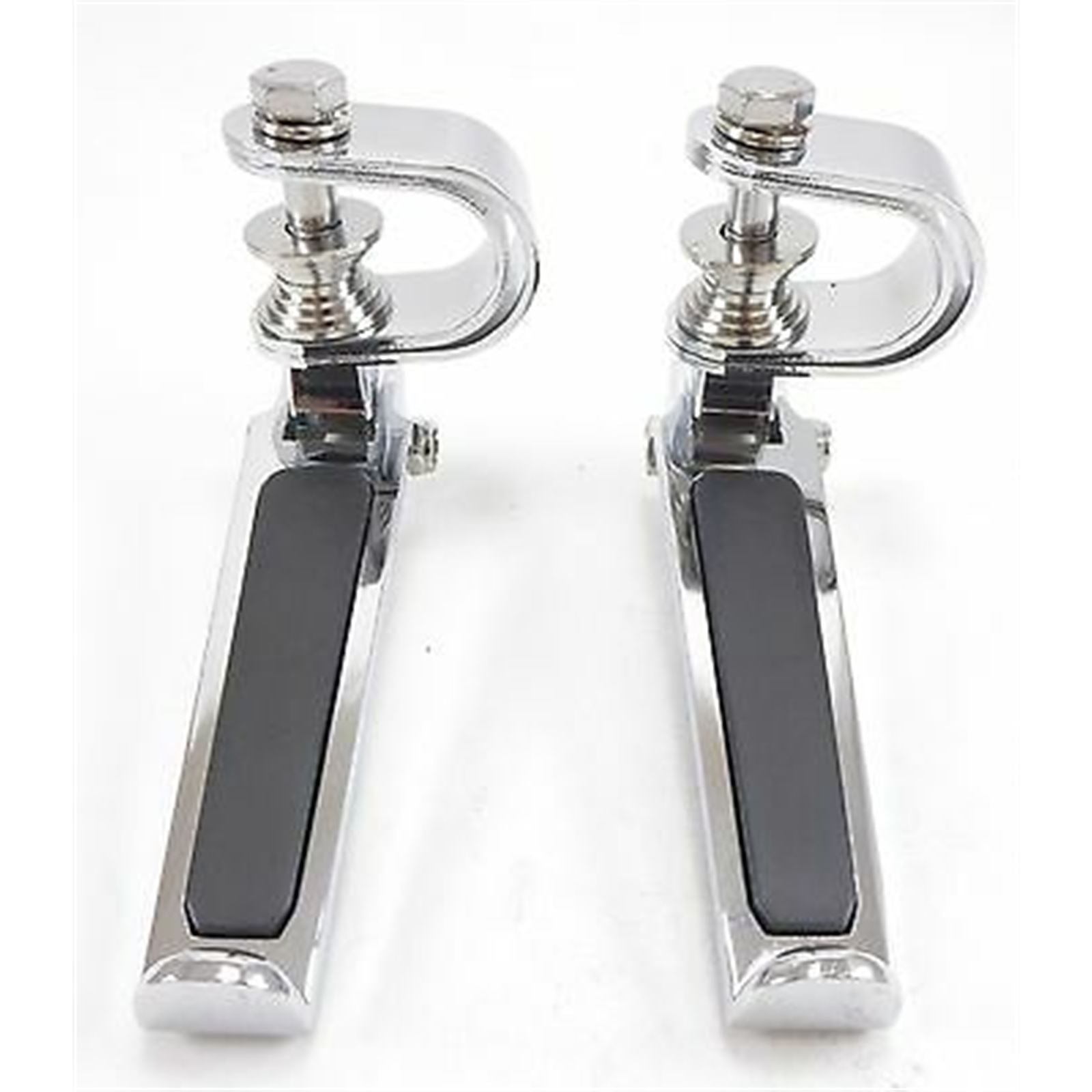 2FastMoto Folding Adjustable Foot Rest Pegs Chrome with Rubber Insert - Pair 50-85408_619648