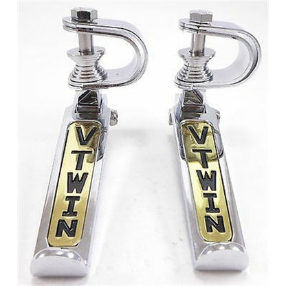2FastMoto V-Twin Folding Foot Rest Peg - Chrome/Gold for Harley Davidson - Pair  11-7323vt_659562