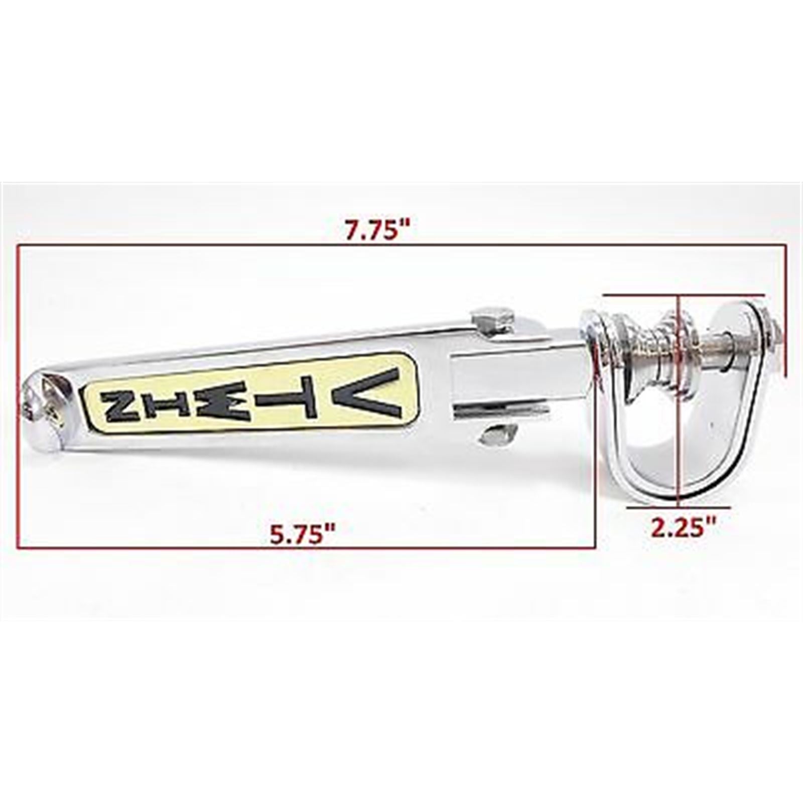 V-Twin Folding Foot Rest Peg - Chrome/Gold for Harley Davidson - Pair _666795