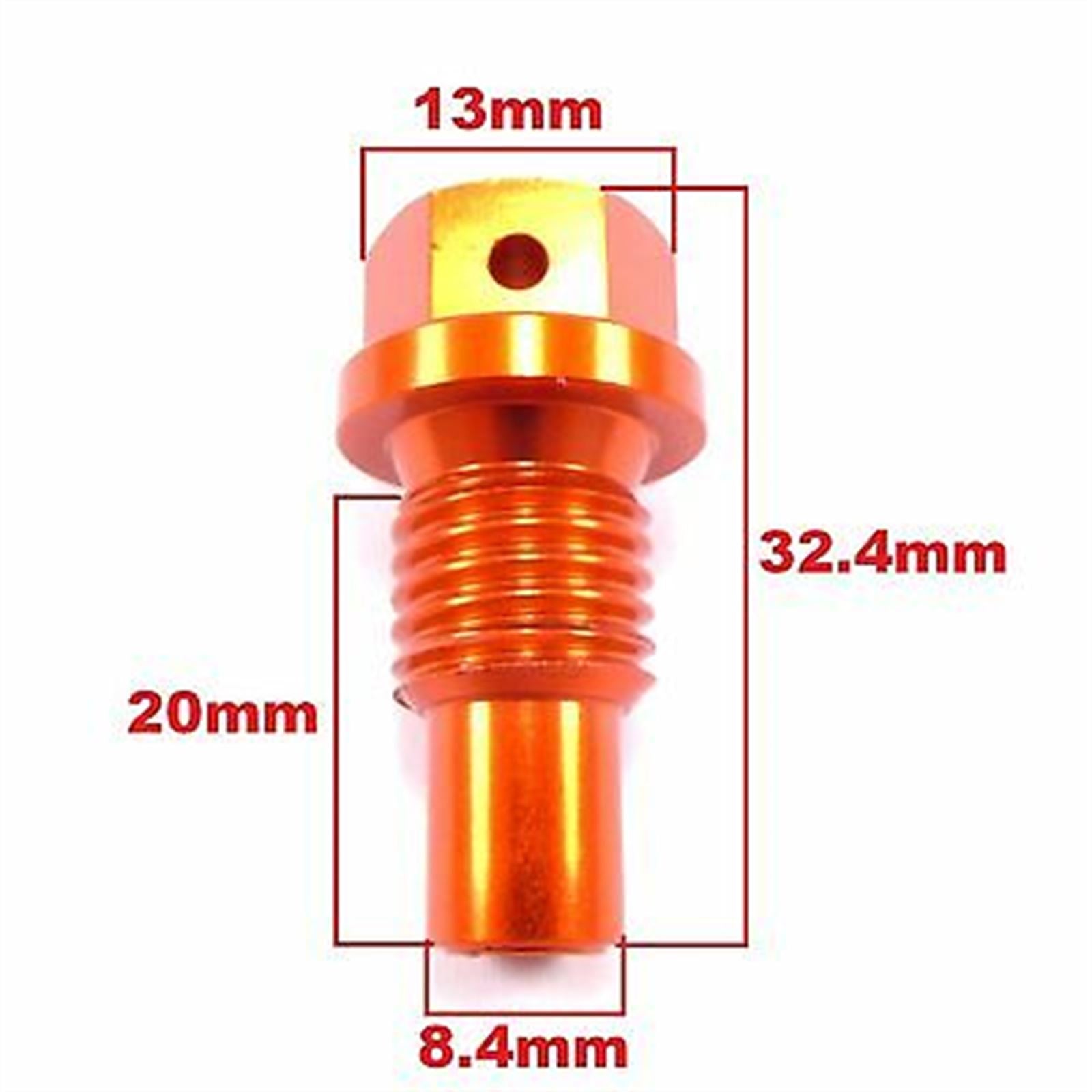 2FastMoto  Magnetic Oil Drain Plug Bolt Orange for KTM Models 1994-1997  58030021000_667792