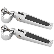 BikeMaster Rubber Inlay Footpeg U-Clamp Chrome 1" to 1-1/4" D677_86934