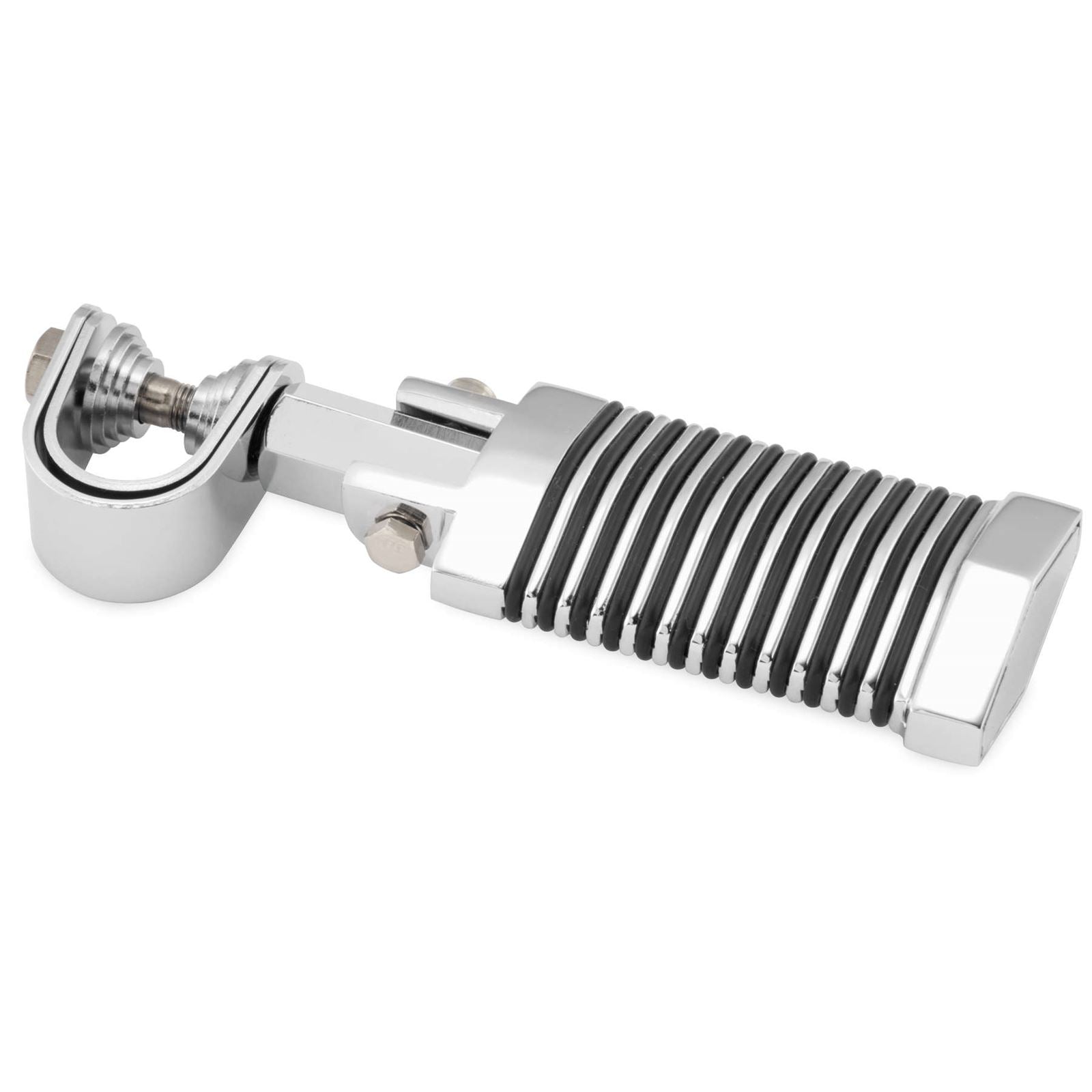 BikeMaster Engine Guard/Frame Rail Clamp Footpegs U-Clamp Chrome 1" to 1-1/4" 690_86935