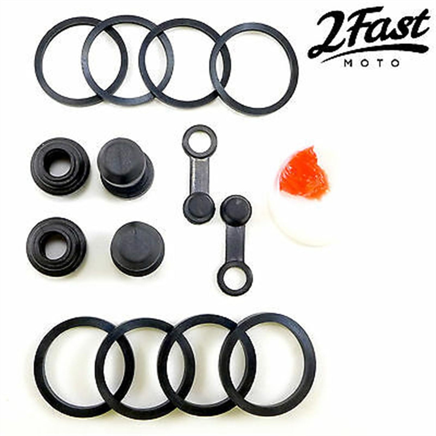 2FastMoto Front Brake Caliper Repair Kit for Honda CB/CBR600 TRX450 VFR750F  02-70605_632143