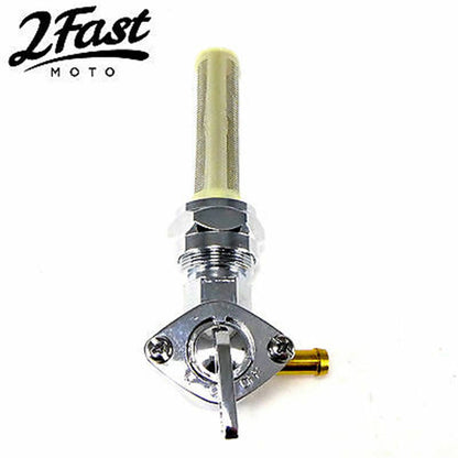 2FastMoto Chrome Fuel Valve Petcock Right Outlet Spigot Custom For Harley Davidson  011413_619681