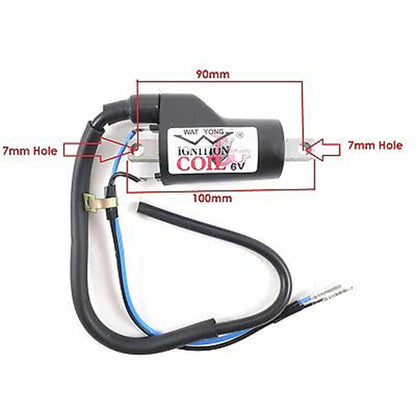 2FastMoto 6 Volt Ignition Coil Wat Yong for Honda CB, CL, SL 30400-330-003 / 30530-330-003_632631