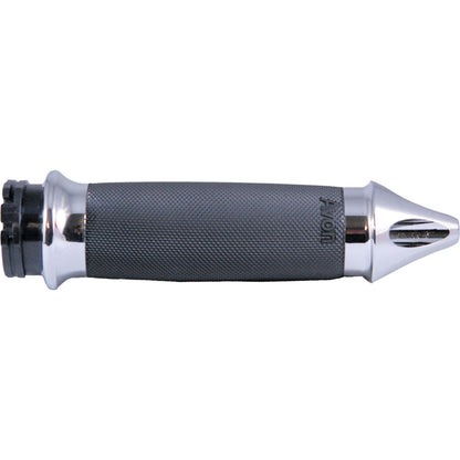 Avon Grips Custom Contour Grips Spike Heated Fly-by-Wire Throttle Chrome CC-85-CH-S-F-HT_87172
