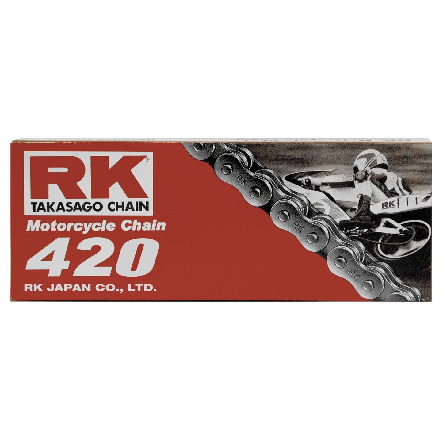 RK Chain 420 RK-M Standard Chain 420 x 76, Natural [MPN: 420-76]_504483