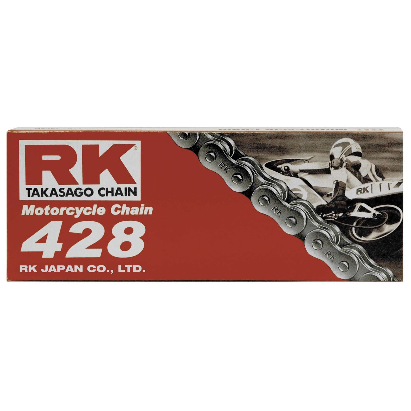 RK Chain 428 RK-M Standard Chain 428 x 130, Natural [MPN: 428-130]_504499