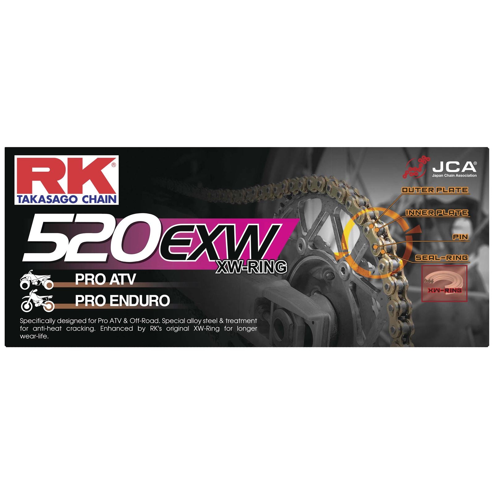 RK Chain 520 EXW - Chain - 120 Links [MPN: 520EXW-120]_87258