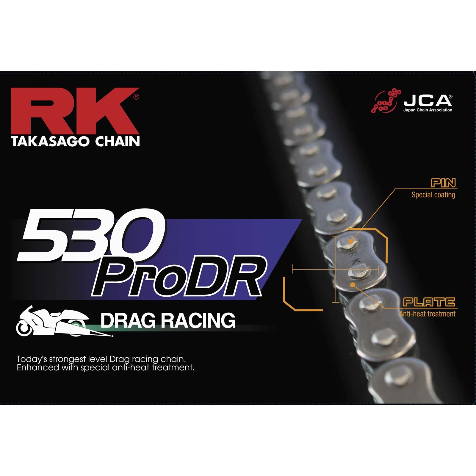 RK Chain 530 Pro DR - Drag Racing Chain - 150 Links [MPN: 530PRODR-150]_87388