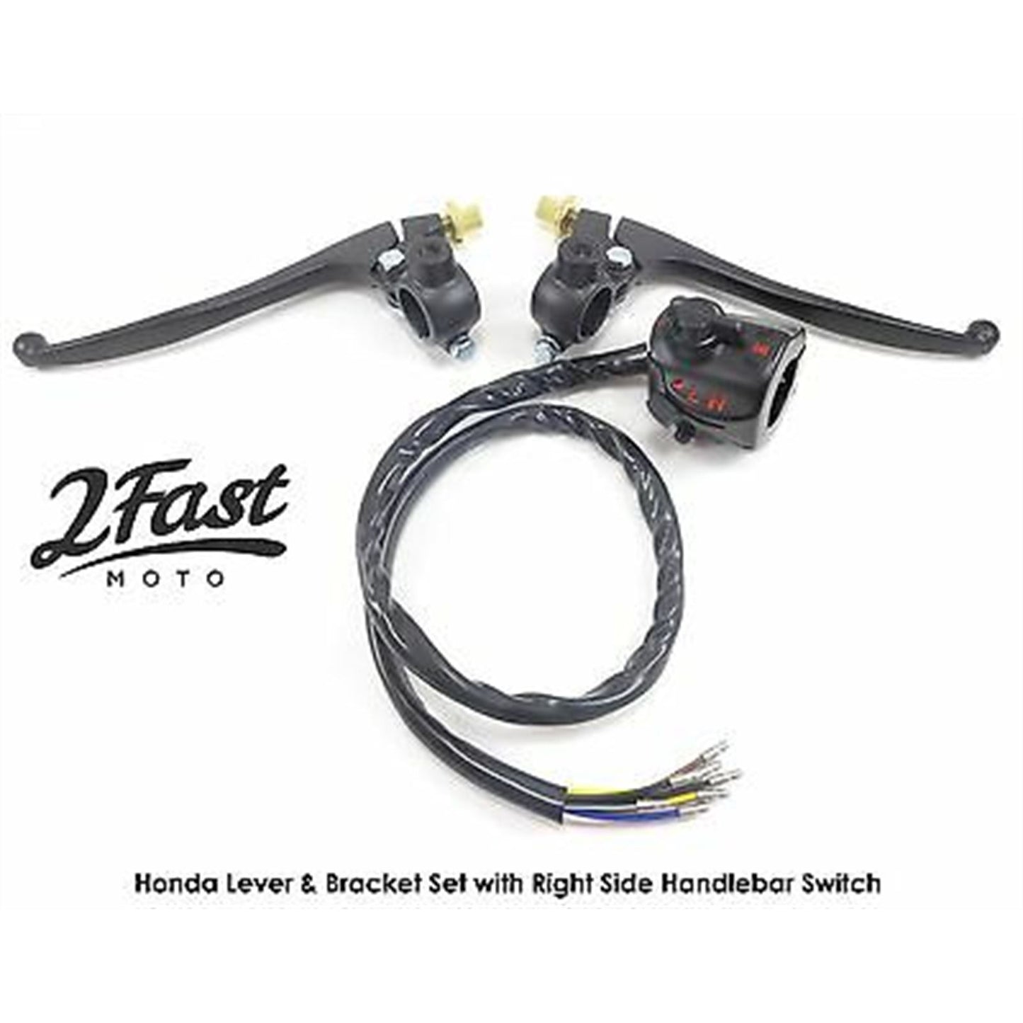2FastMoto Right Side Switch with Brake Clutch Lever Set for Honda 350 450 2fm-30746~69870_662119