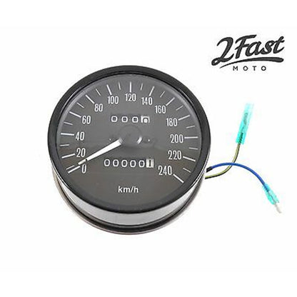 2FastMoto Speedometer - 0-240 Km/h Kilometers For Kawasaki Z1, KZ900, KZ1000 25002-065_662128