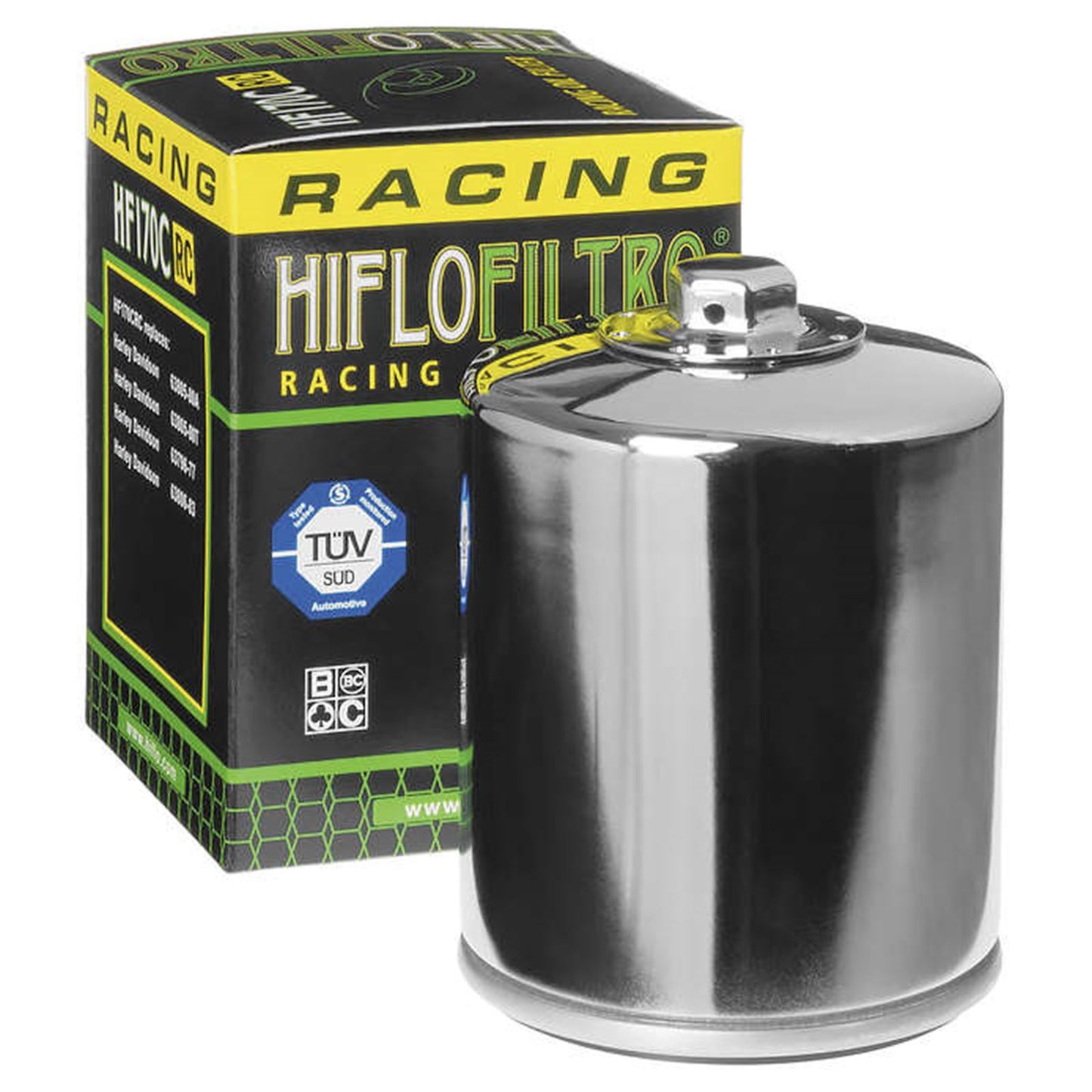 Hiflofiltro Oil Filter Chrome HF170CRC_87878