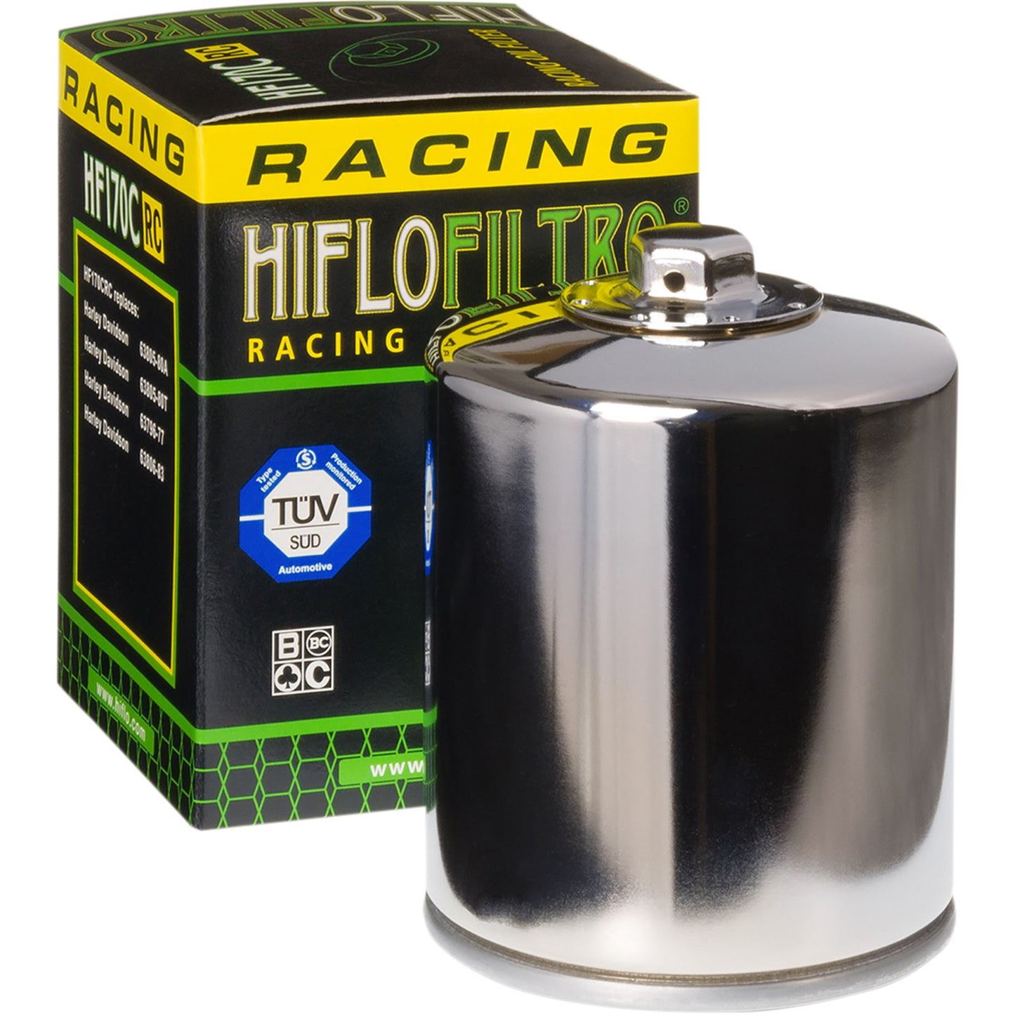 Hiflofiltro Oil Filter Chrome HF170CRC_393154