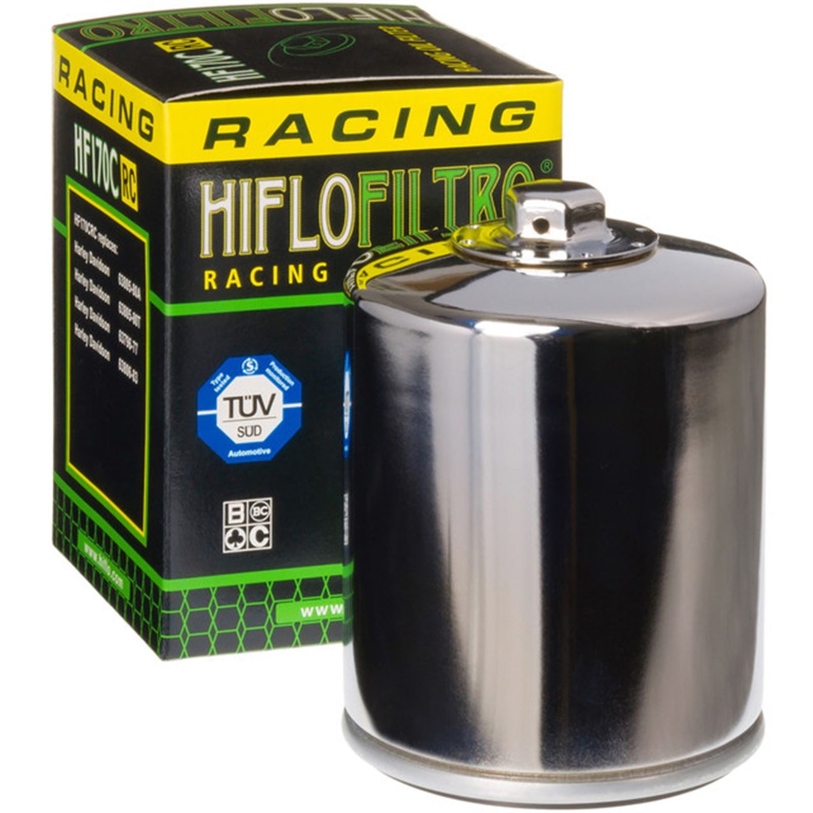 Hiflofiltro Oil Filter Chrome HF170CRC_87879