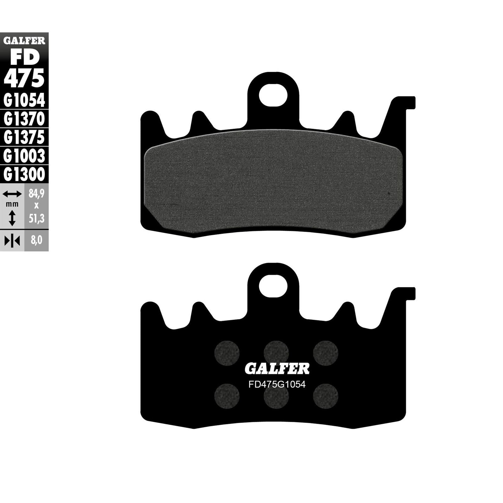Galfer Brake Pads Semi Metallic [MPN: FD475G1054]_606198