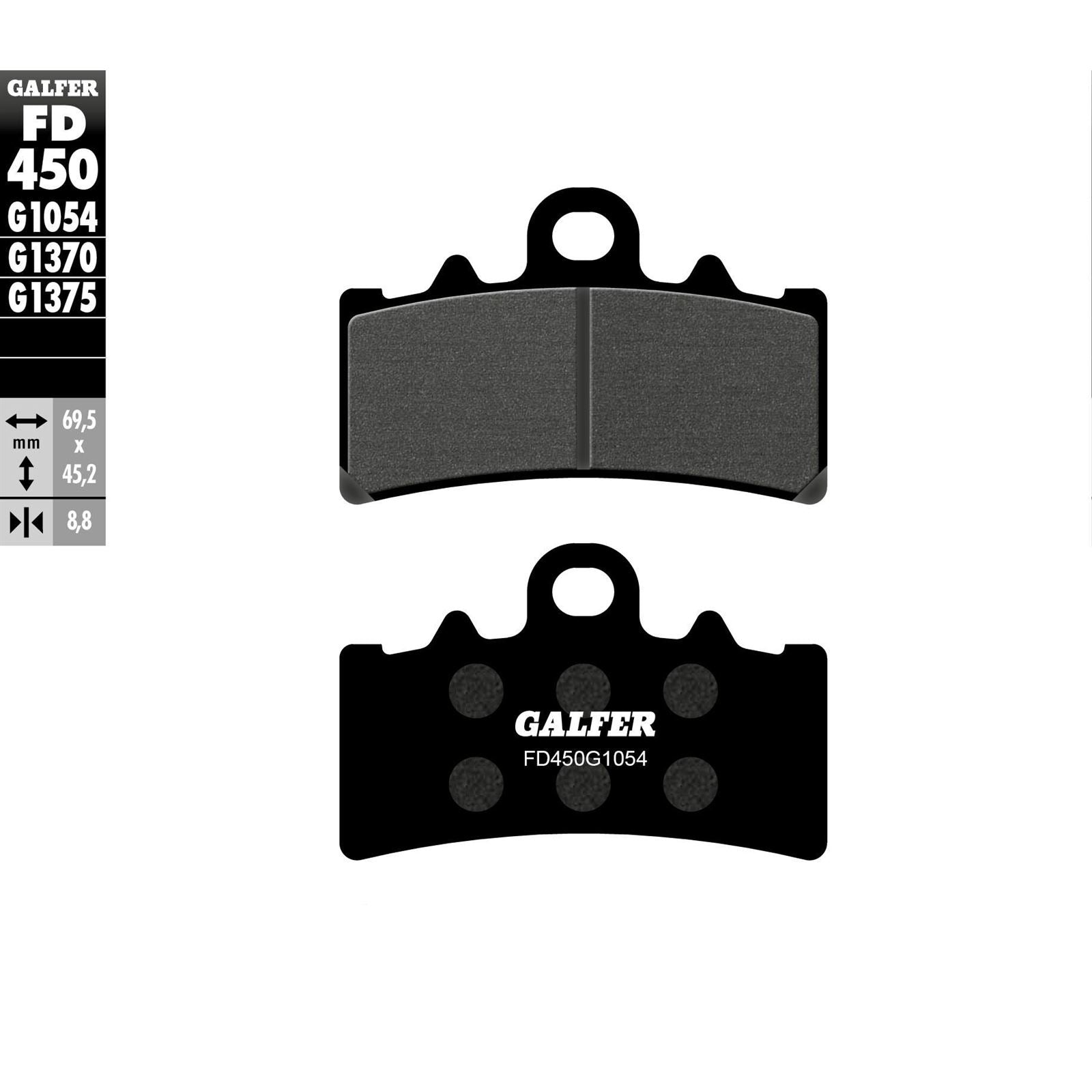 Galfer Brake Pads Semi Metallic [MPN: FD450G1054]_606199