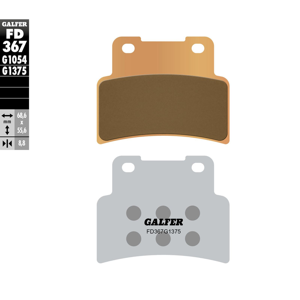 Galfer HH Sintered Brake Pads - Front [MPN: FD367G1375]_1396501