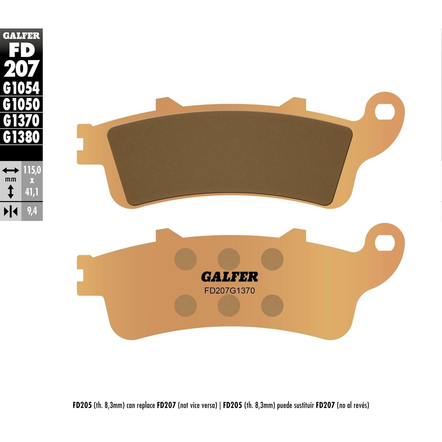 Galfer Brake Pads Sintered [MPN: FD207G1370]_606208
