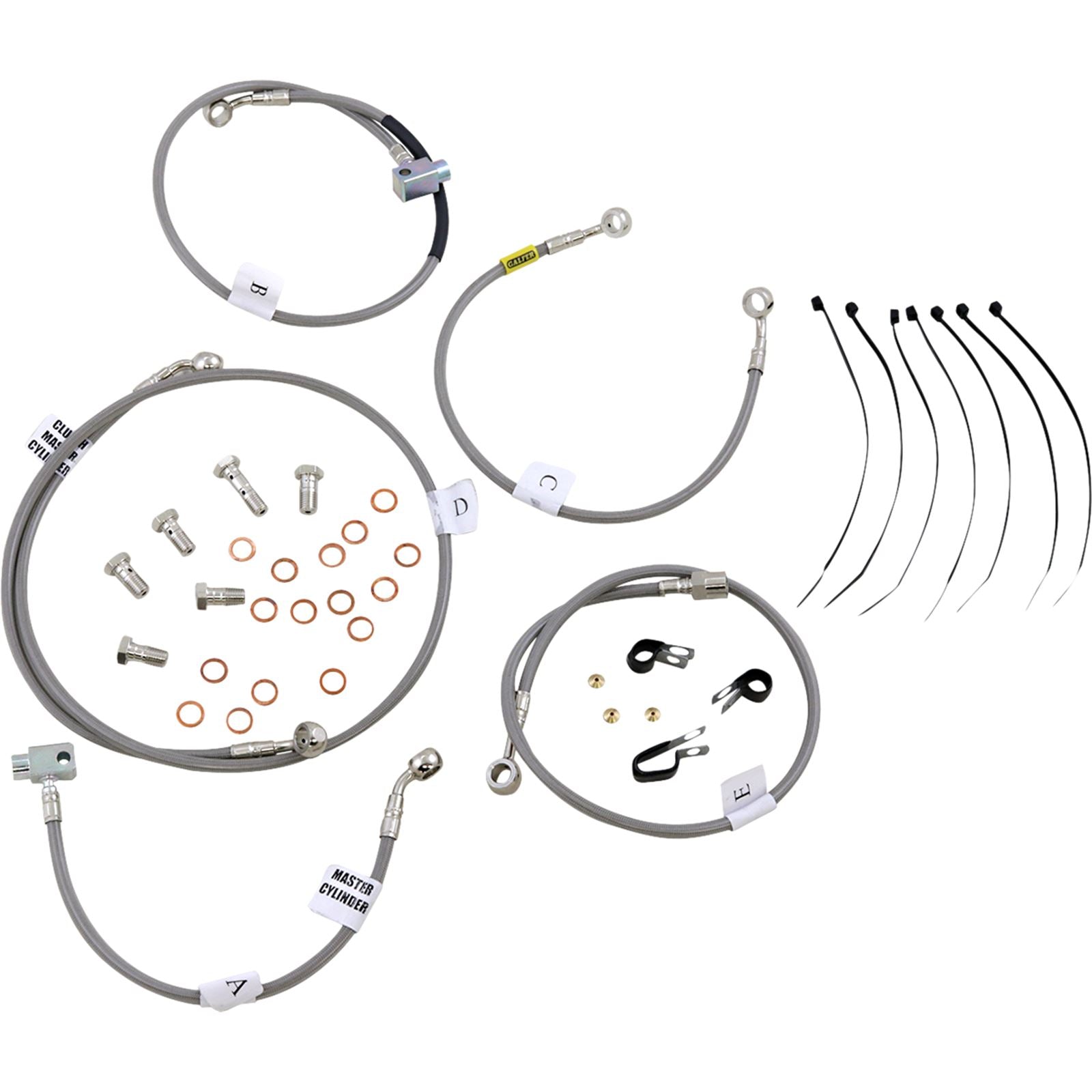 Galfer FK003D799-5 - Stainless Steel Line Kit FK003D799-5_1041047