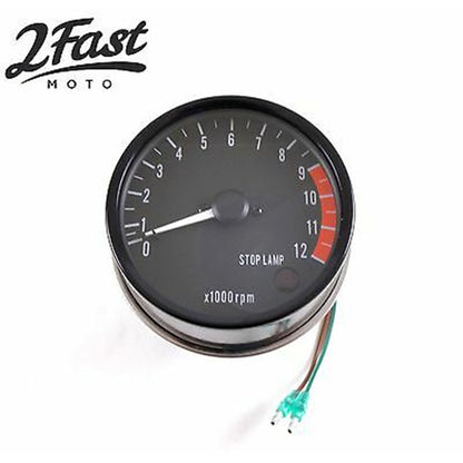 2FastMoto Tachometer Gauge Meter - 0-12,000 RPM For Kawasaki Z1 900 14-13759 / 25015-025_619758
