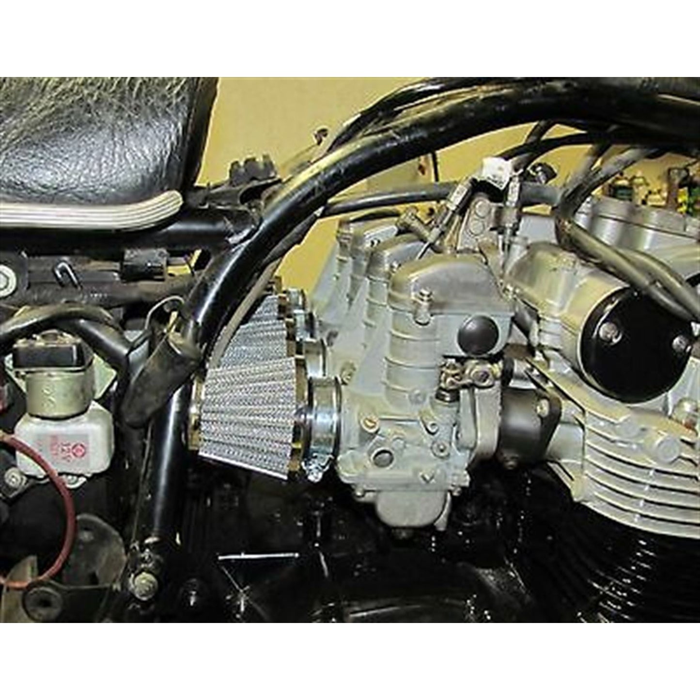 2FastMoto Short Clamp-On 28mm Tapered Wire Mesh POD Air Filter For Tight Spaces 25-24905_619878