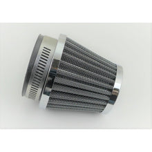 2FastMoto Round Chrome Pod Wire Mesh Air Filter 35mm Clamp-On 25-24945_1146910