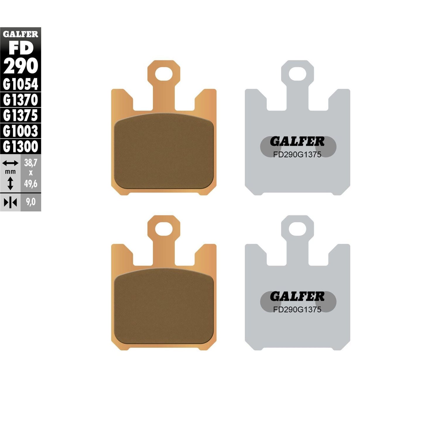 Galfer Brake Pads Sintered Ceramic [MPN: FD290G1375]_606222