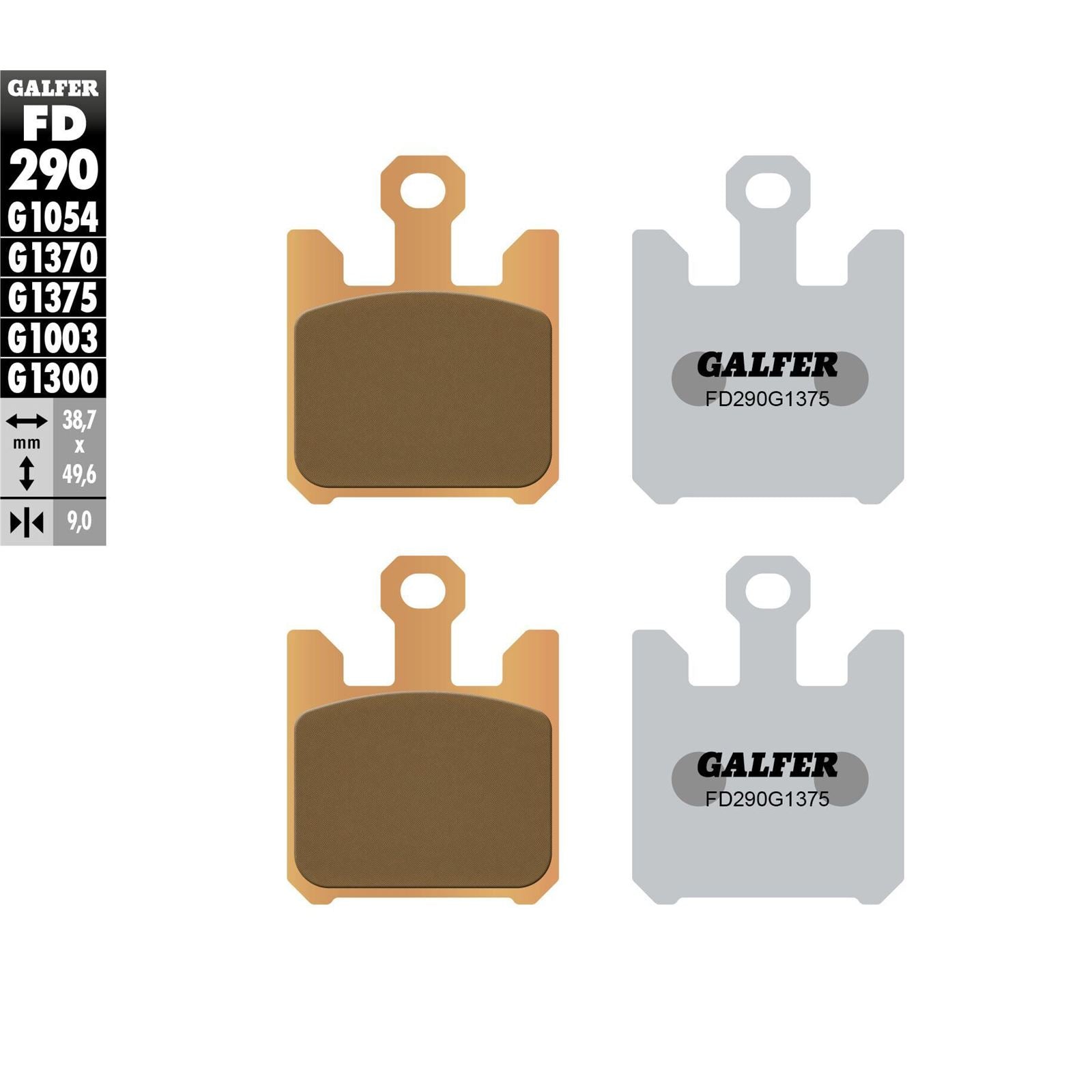 Galfer Brake Pads Sintered Ceramic [MPN: FD290G1375]_606222