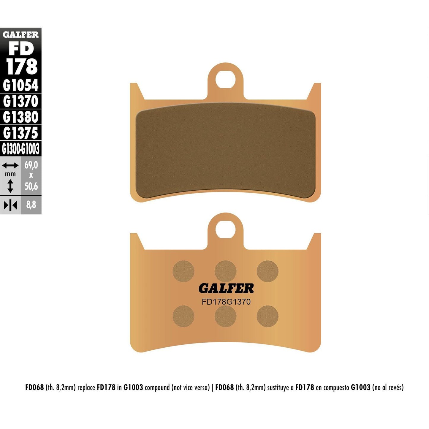 Galfer Brake Pads Sintered [MPN: FD178G1370]_606235