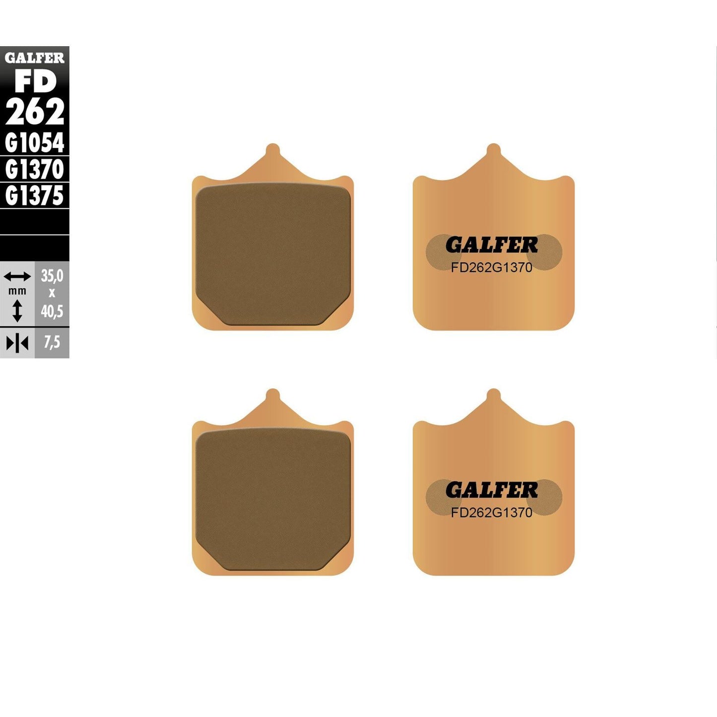 Galfer Brake Pads Sintered [MPN: FD262G1370]_606236