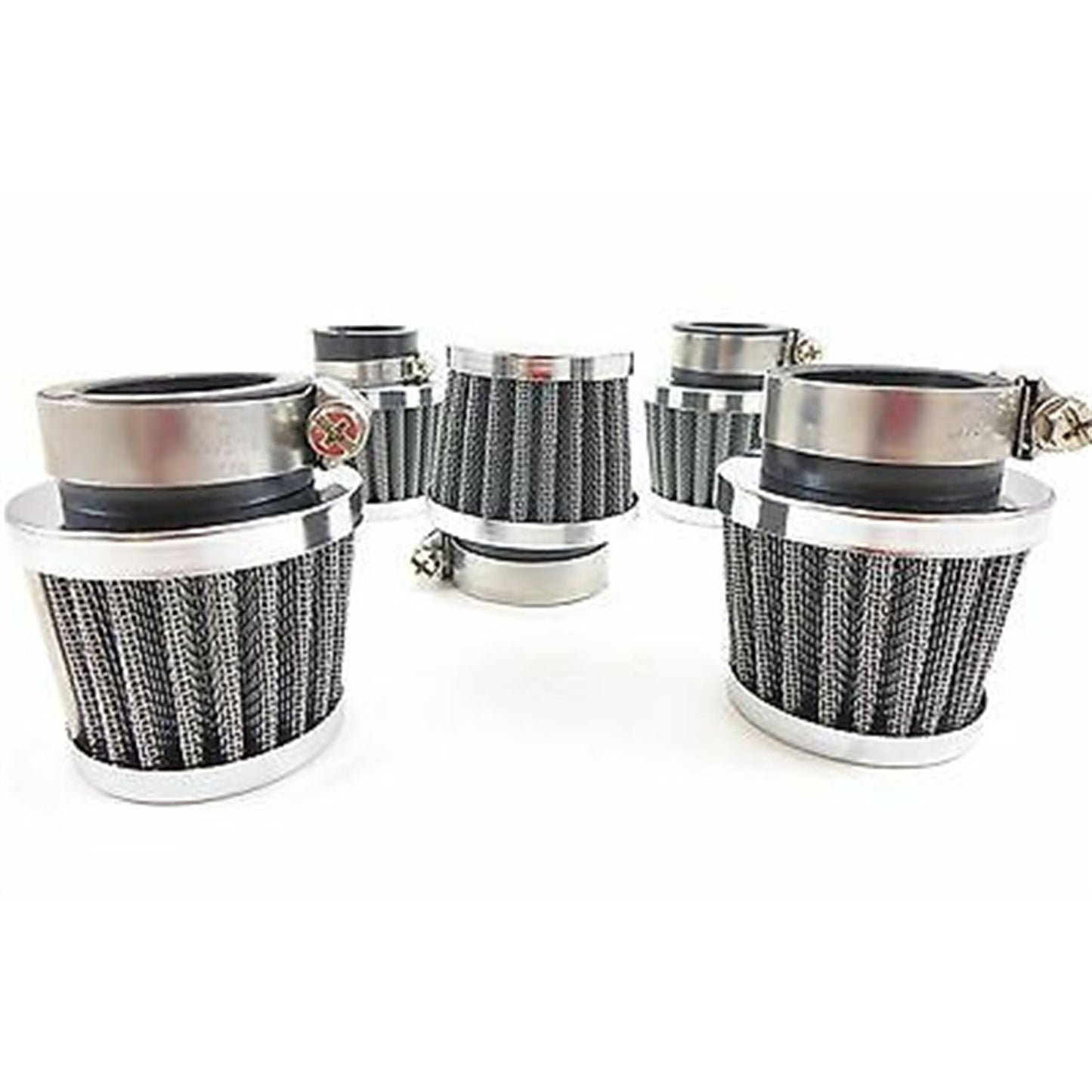2FastMoto Short Clamp-On 39mm Tapered Wire Mesh POD Air Filter For Tight Spaces 25-24925_619353