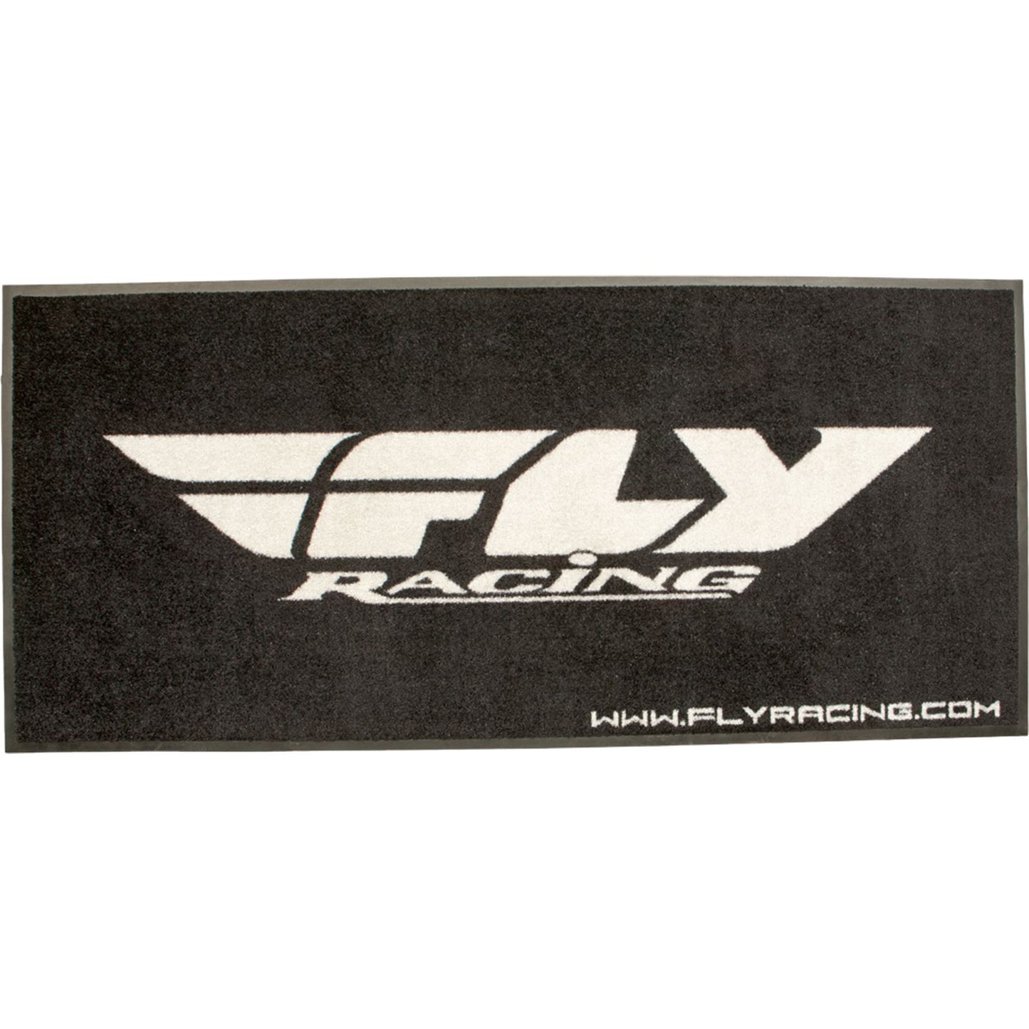 Fly Racing Floor Rug Black/White  73"x33" [MPN: FLY RUG]_88449